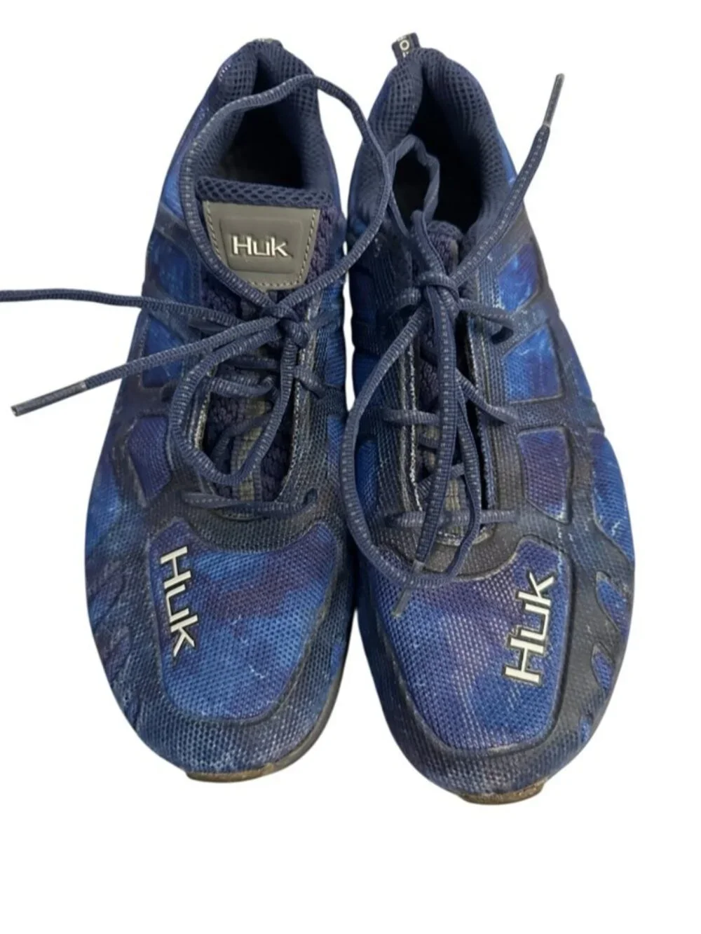 HUK Attack Subphantis Gulf Stream Fishing Shoes Blue Men's 9.5 Water Sneakers